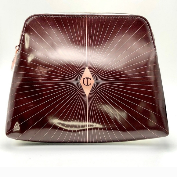 Charlotte Tilbury Bag Large “Darling, Get Your Glow On!” Cosmetic Makeup Bag NEW - Picture 2 of 4